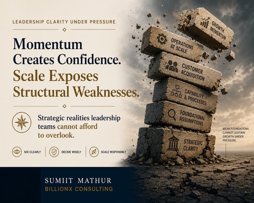 Momentum Creates Confidence. Scale Exposes Structural Weaknesses.